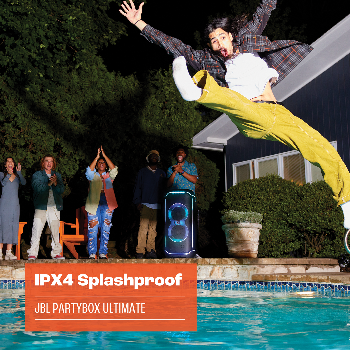 JBL PARTYBOX Ultimate Speaker with Multi-Dimensional Lightshow and Splashproof Design