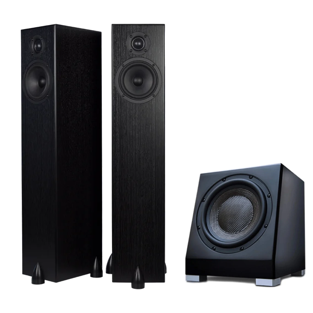 Totem Bison Tower Speaker Bundle with KIN Sub 8 Inch Subwoofer