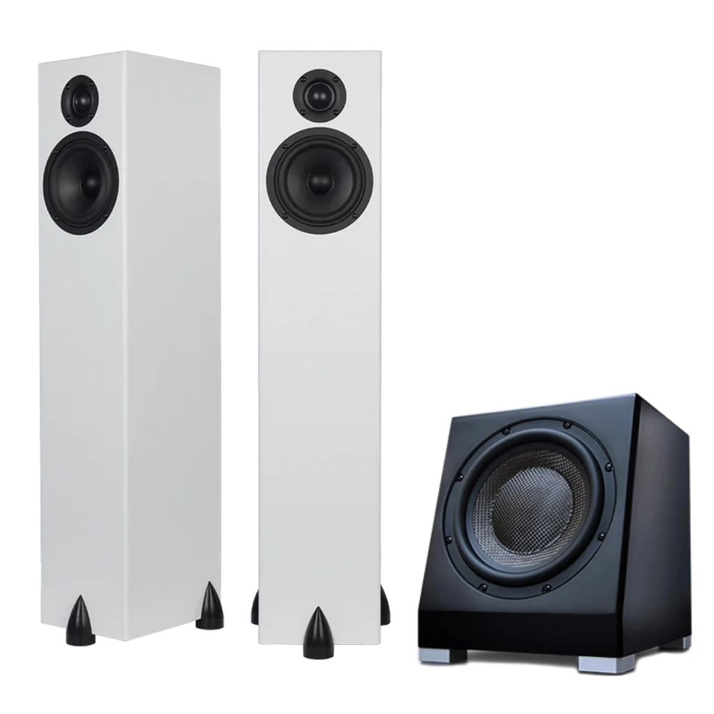 Totem Bison Tower Speaker Bundle with KIN Sub 8 Inch Subwoofer