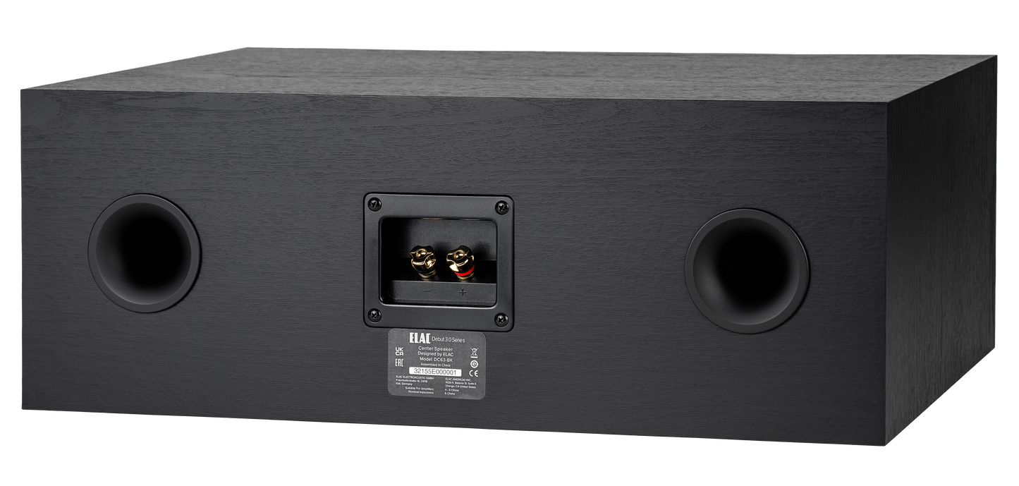 ELAC Debut 3.0 DC63 6.5 Inch Center Channel Speakers (Each)