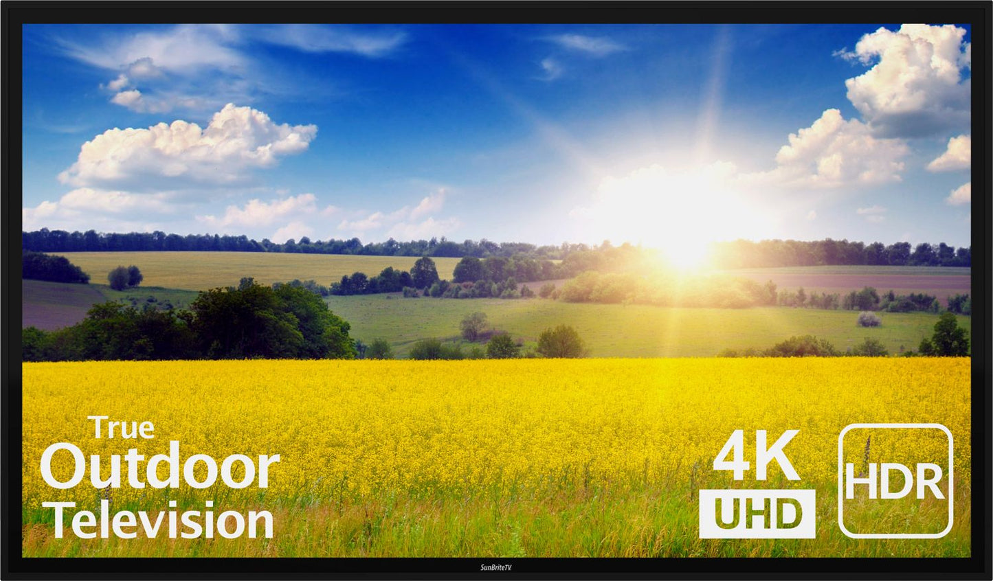 SunBrite Pro 2 Series Full Sun 4K UHD 1000 NIT Outdoor TV - 65" - Black