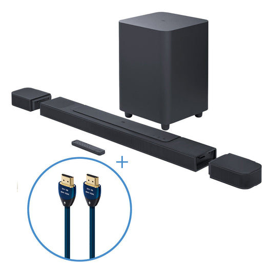 JBL BAR 1000 PRO 7.1.4 Soundbar Bundle with AudioQuest Sky 48 Ultra High Speed HDMI Cable