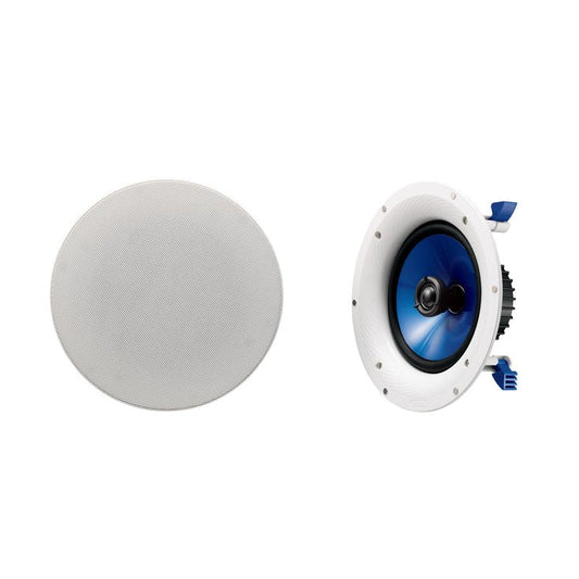 Yamaha NS-IC800 140 Watt 8-Inch 2-Way In-Ceiling Speakers - Pair (White)