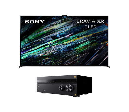 Sony BRAVIA XR A95L QD-OLED TV Bundle with Sony STR-AZ1000ES ES 7.2 Channel 8K A/V Receiver