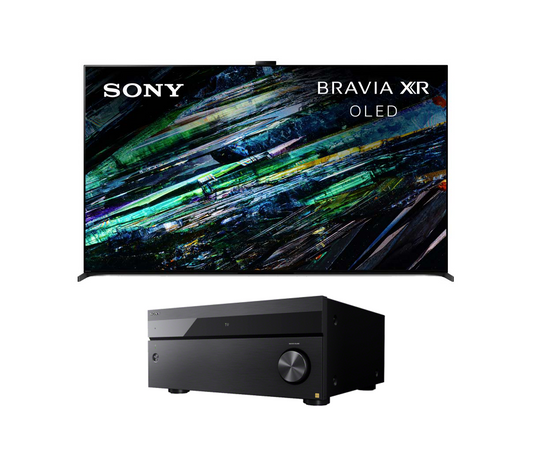 Sony BRAVIA XR A95L QD-OLED TV Bundle with Sony STR-AZ3000ES ES 9.2 Channel 8K A/V Receiver