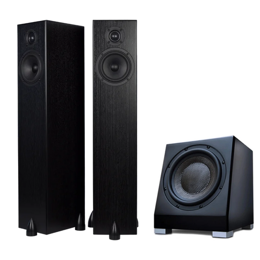 Totem Bison Tower Speaker Bundle with KIN Sub 8 Inch Subwoofer