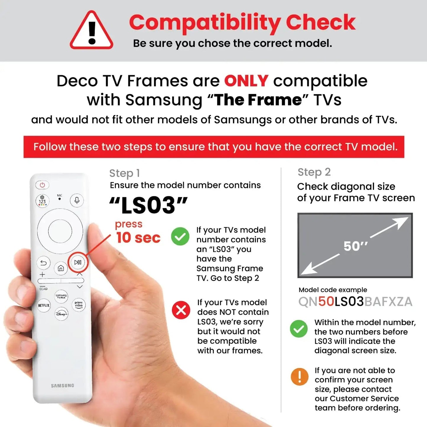 Deco TV Frames Premiere Frame For Samsung The Frame TV 2021-2025 (Tuscan Copper)