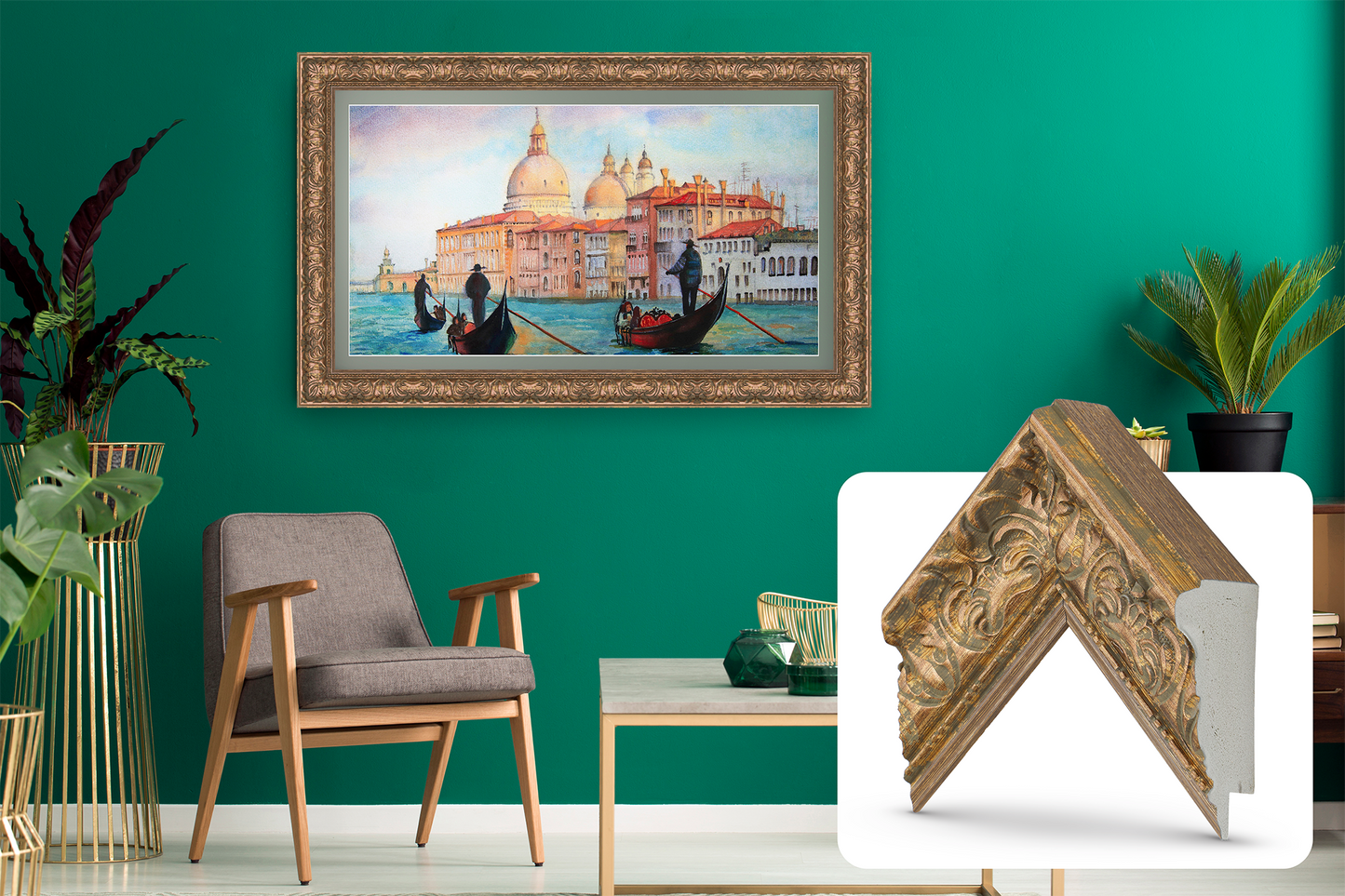 Deco TV Frames Premiere Frame For Samsung The Frame TV 2021-2025 (Tuscan Copper)